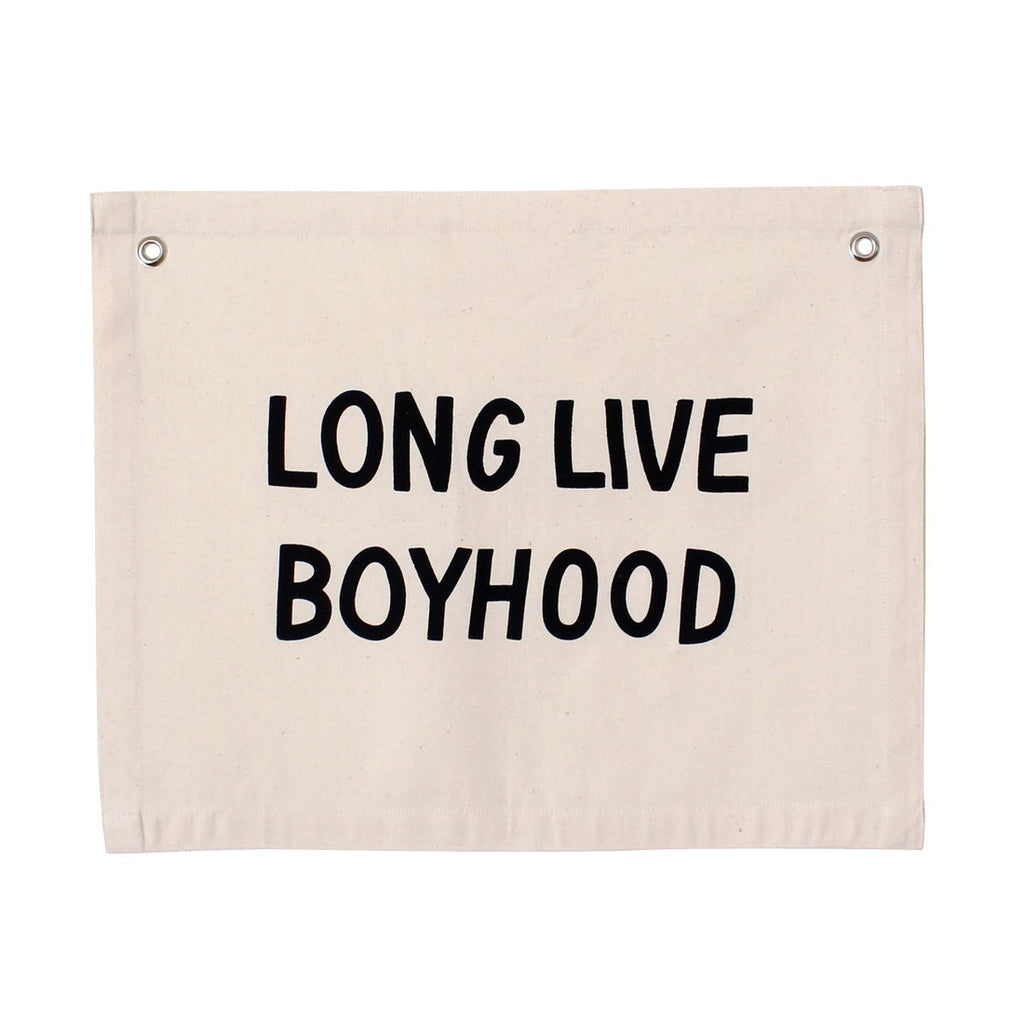 LONG LIVE BOYHOOD BANNER NATURAL