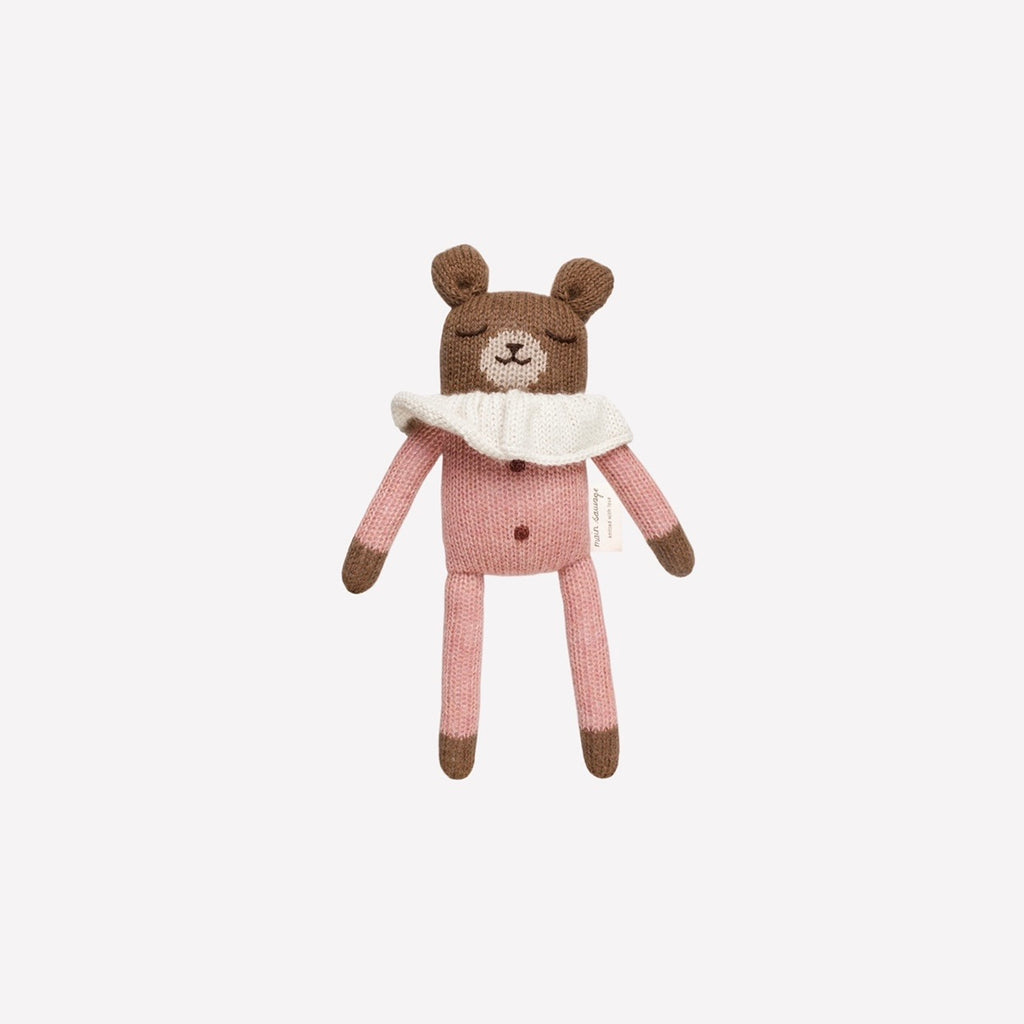 teddy knit toy | rose pyjamas