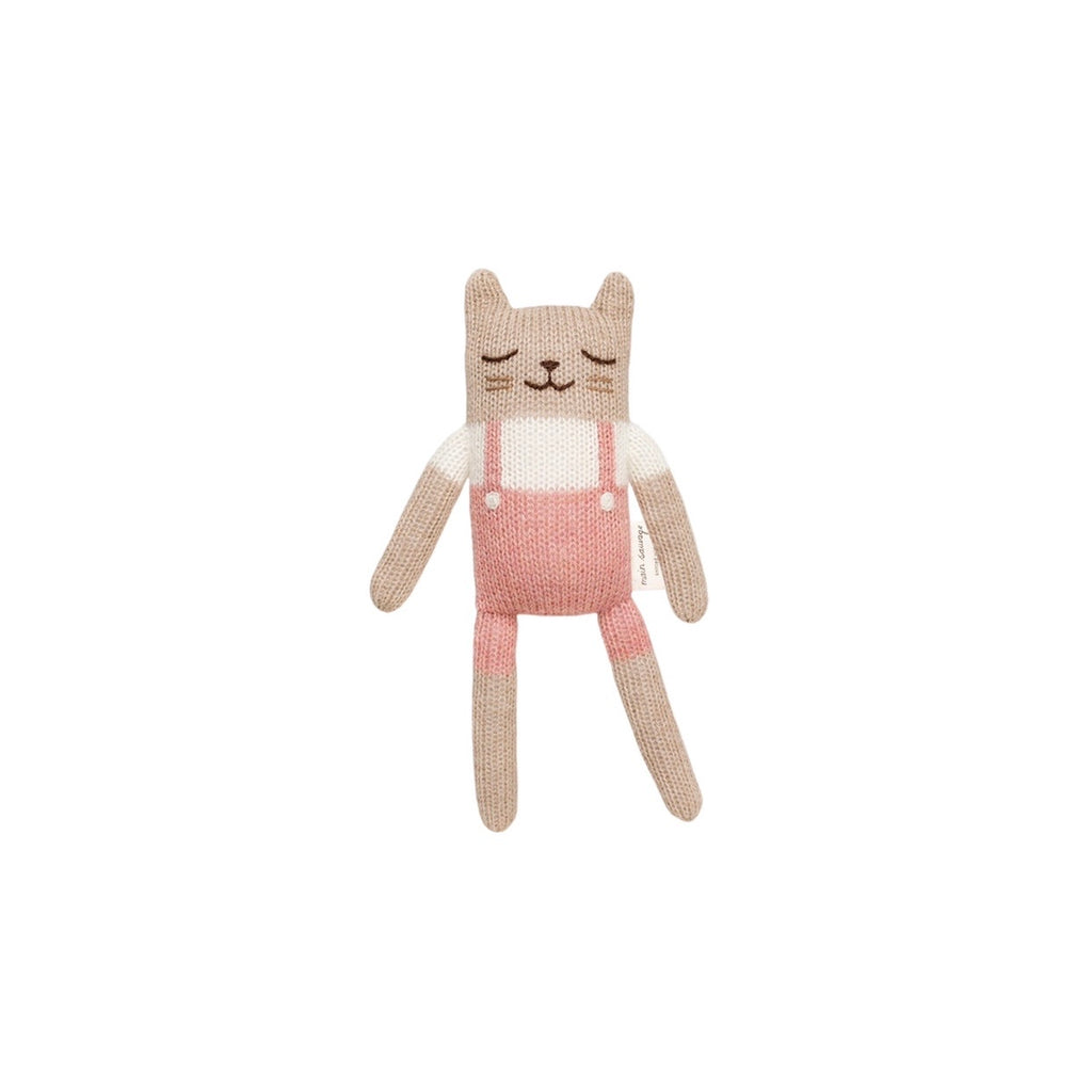 kitten knit toy | rose
